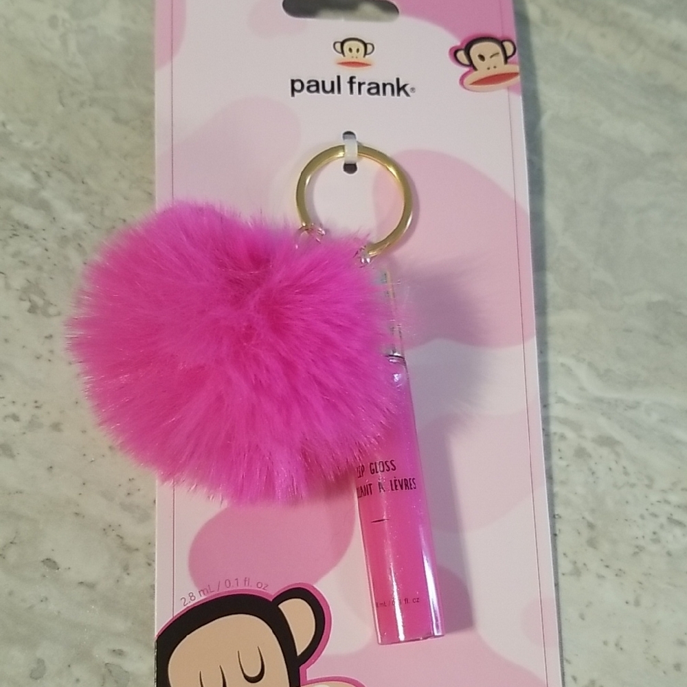 Paul Frank Pink Lip Gloss keychain